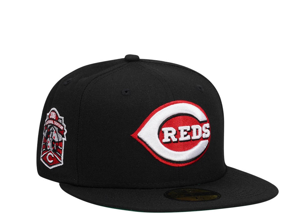 New Era Cincinnati Reds Inaugural Season 2003 Black Dome Throwback Edition 59Fifty Fitted Casquette