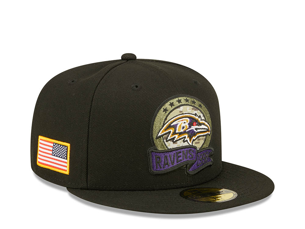 New Era Baltimore Ravens Salute to Service 2022 Fitted 59Fifty Casquette