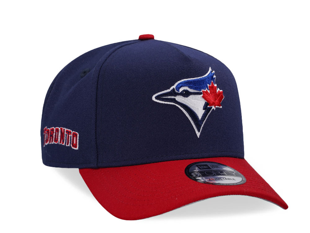 New Era Toronto Blue Jays Navy Two Tone 9Forty A Frame Snapback Casquette