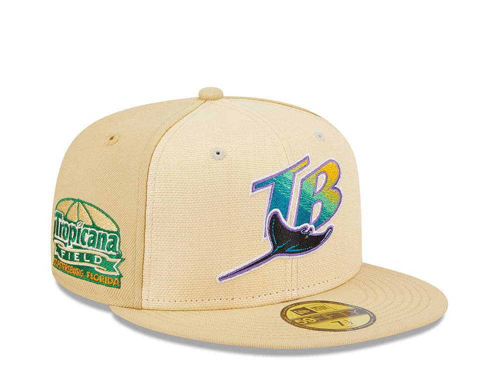 New Era Tampa Bay Rays Tropicana Field Raffia Front Vegas Gold Edition 59Fifty Fitted Casquette