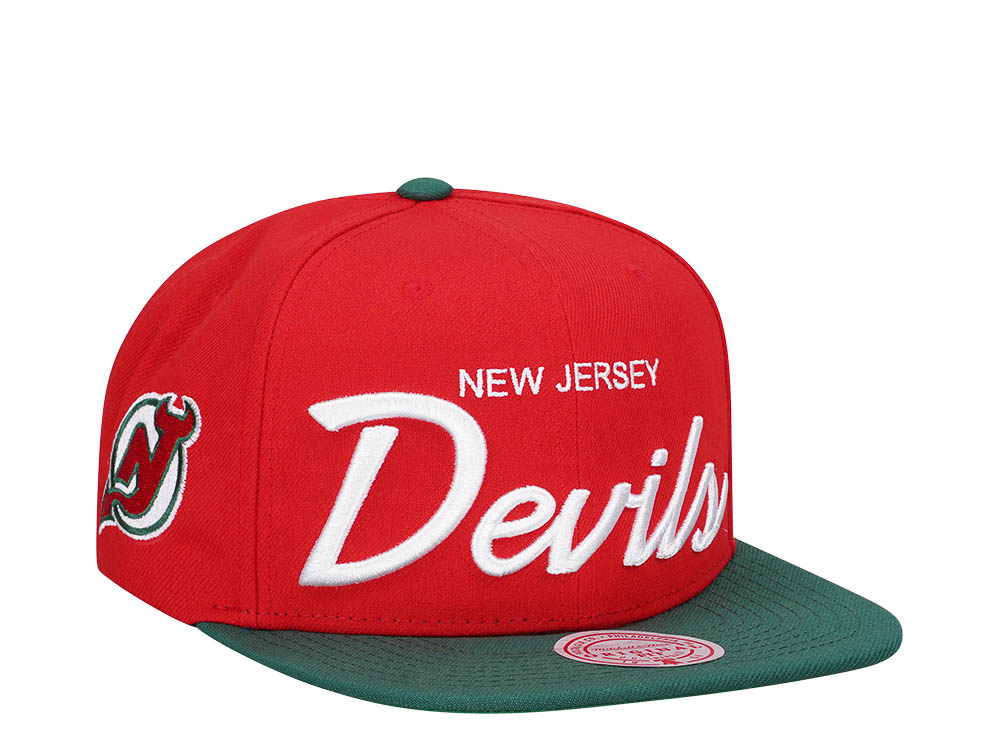 Mitchell & Ness New Jersey Devils Vintage Script Snapback Casquette