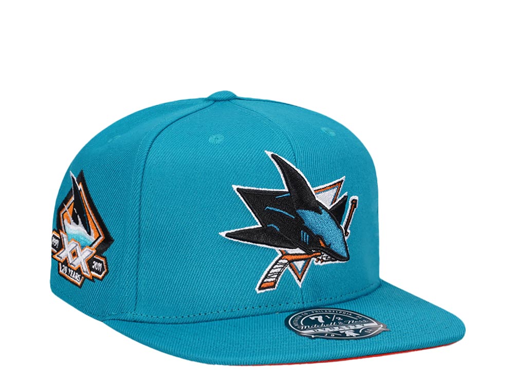 Mitchell & Ness San Jose Sharks 20 Years Edition Dynasty Fitted Casquette