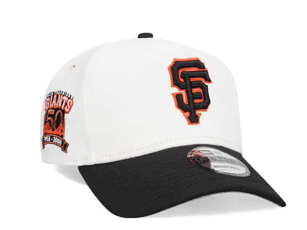 New Era San Francisco Giants 50th Anniversary Chrome Two Tone 9Forty A Frame Snapback Casquette