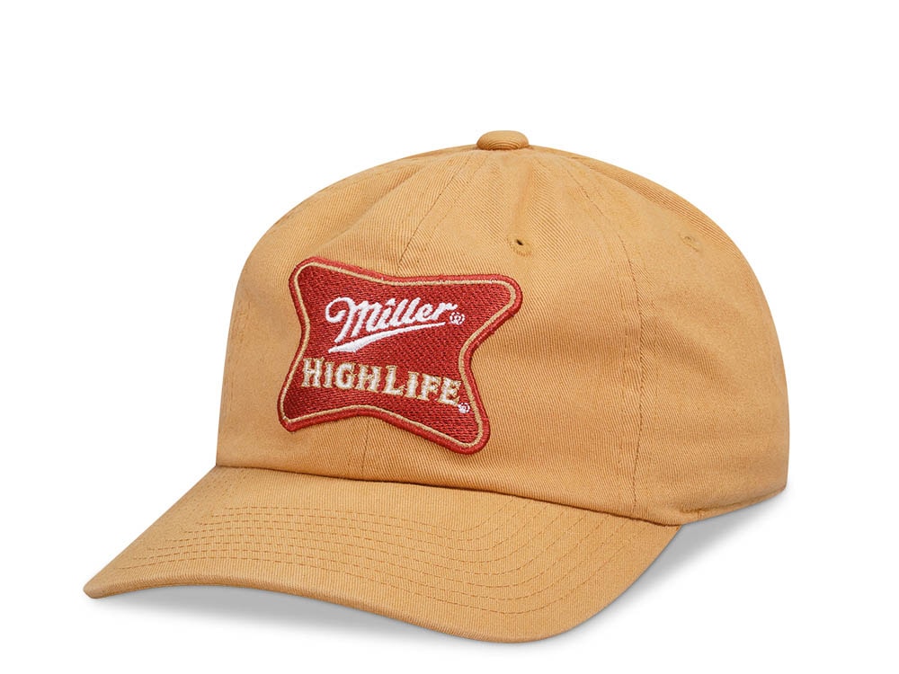 American Needle Millers High Life Ballpark Brown Strapback Casquette