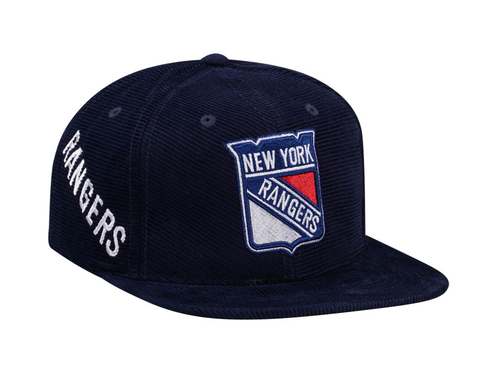 Mitchell & Ness New York Rangers Navy Cord Vintage Snapback Casquette