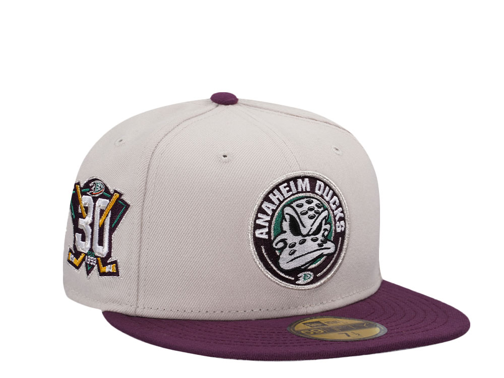 New Era Anaheim Ducks 30th Anniversary Stone Two Tone Edition 59Fifty Fitted Casquette