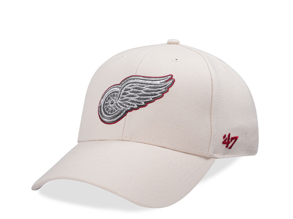 47Brand Detroit Red Wings Natural Metallic MVP Snapback Casquette