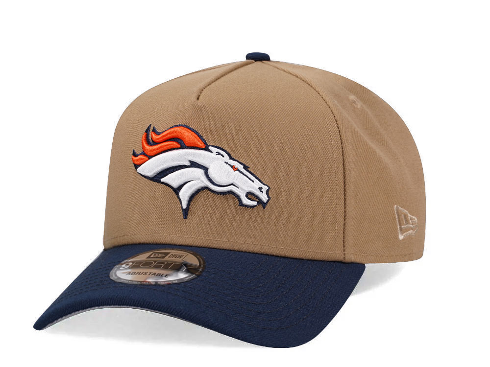 New Era Denver Broncos Khaki Two Tone Edition 9Forty A Frame Snapback Casquette