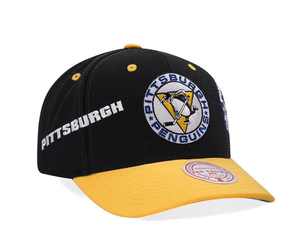 Mitchell & Ness Pittsburgh Penguins Vintage Logo Pro Crown Fit Snapback Casquette