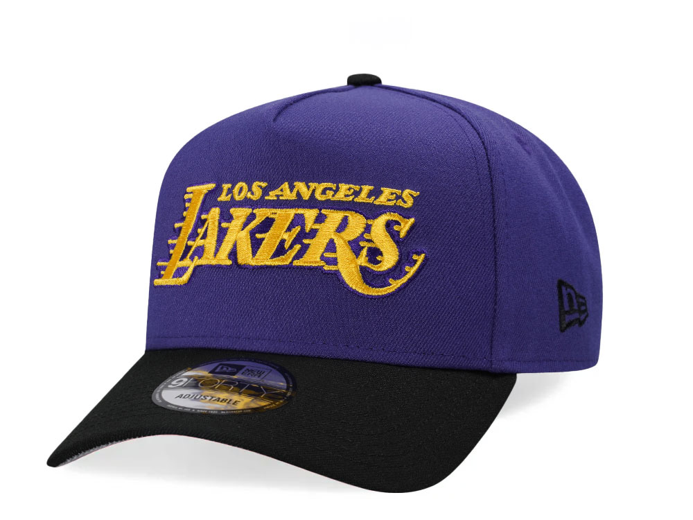 New Era Los Angeles Lakers Purple Two Tone Edition 9Forty A Frame Snapback Casquette