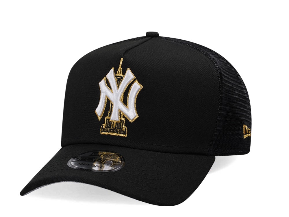 New Era New York Yankees Classic Black Trucker A Frame 9Forty Snapback Casquette