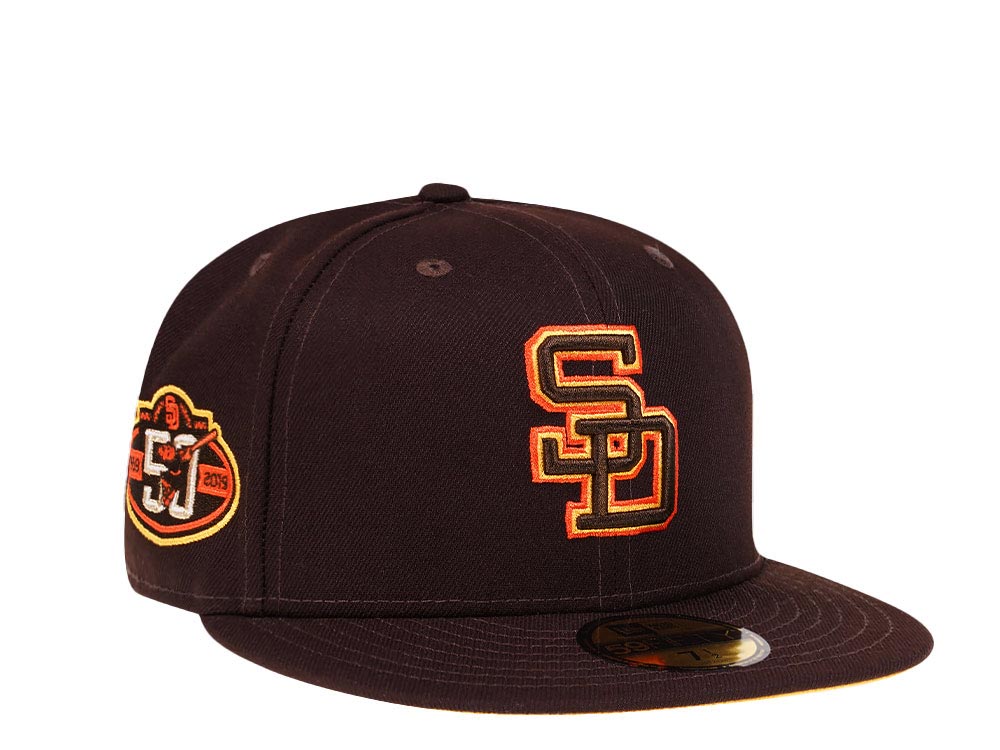 New Era San Diego Padres 50th Anniversary Dark Chocolate Prime Edition 59Fifty Fitted Casquette