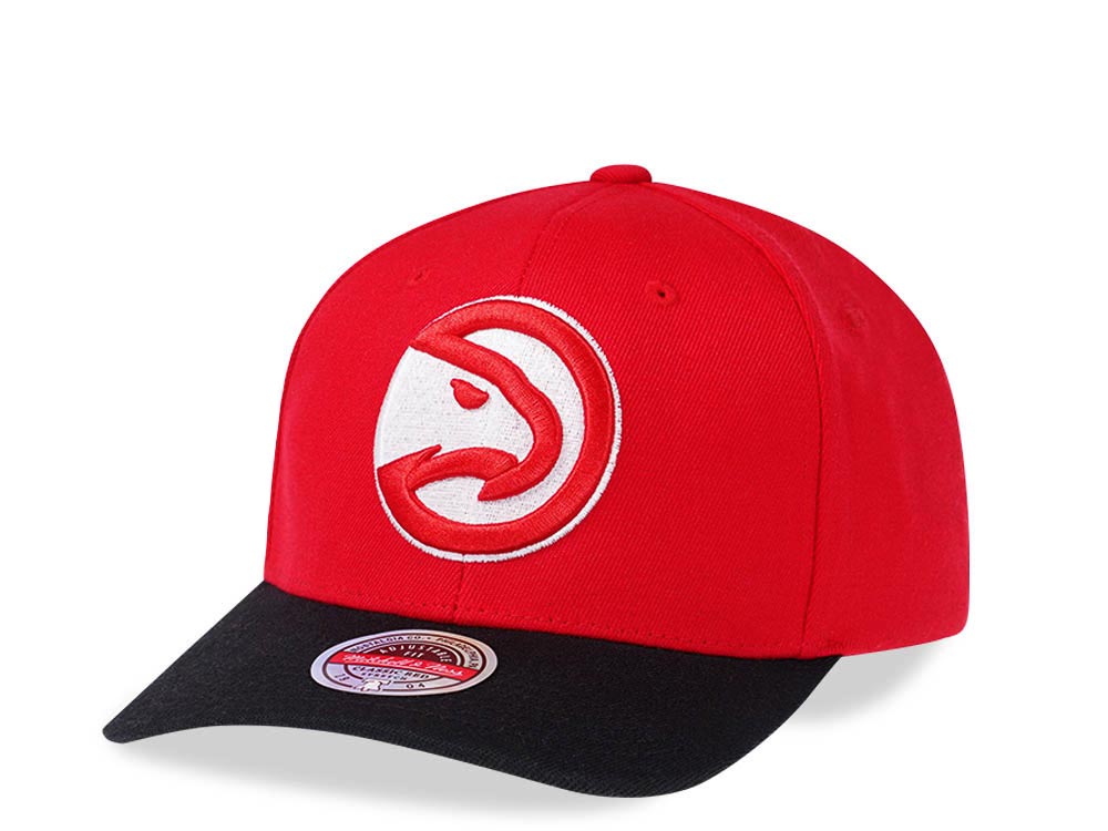 Mitchell & Ness Atlanta Hawks Two Tone Red Line Solid Flex Snapback Casquette