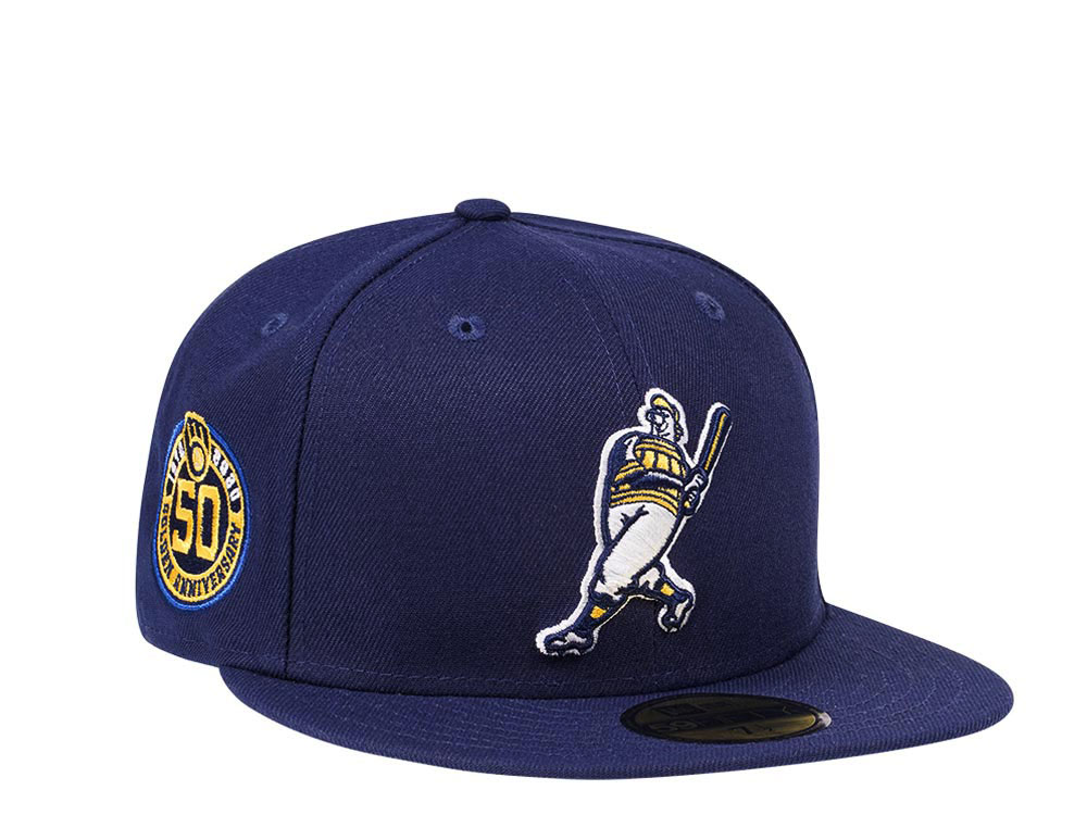 New Era Milwaukee Brewers 50th Anniversary Navy Edition 59Fifty Fitted Casquette