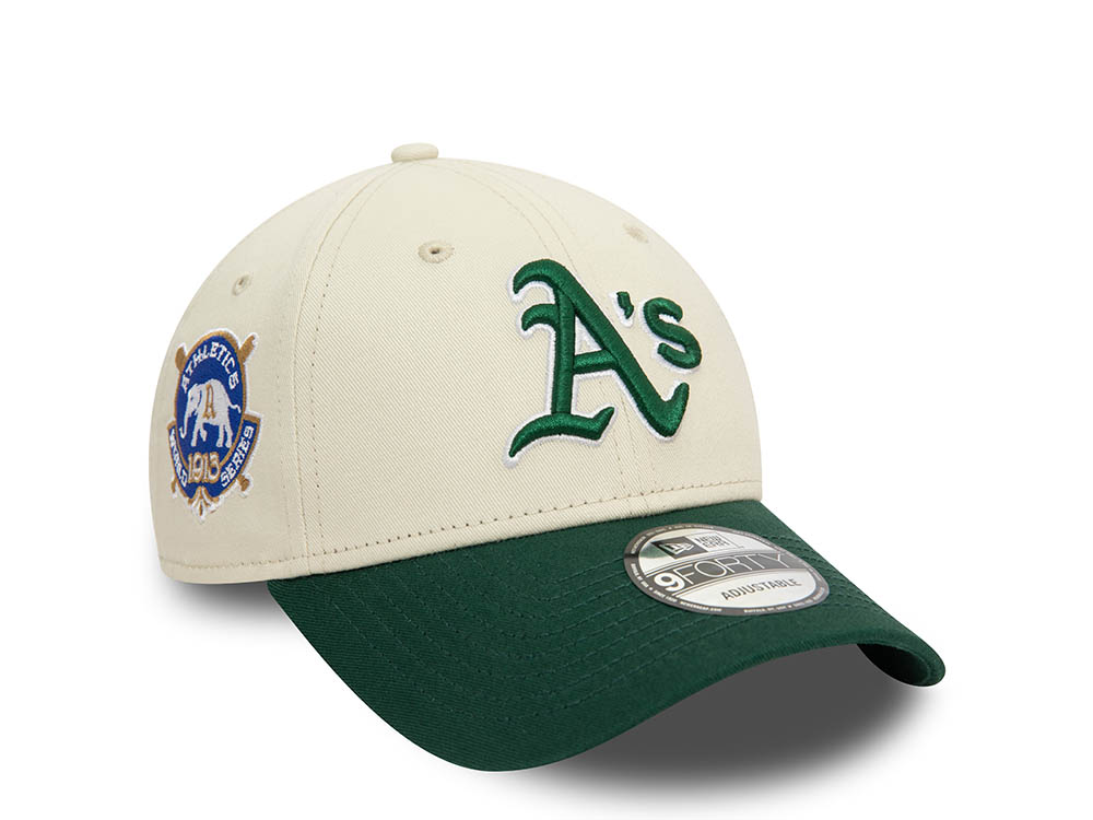 New Era Oakland Athletics World Series 1915 Chrome Two Tone 9Forty Strapback Casquette