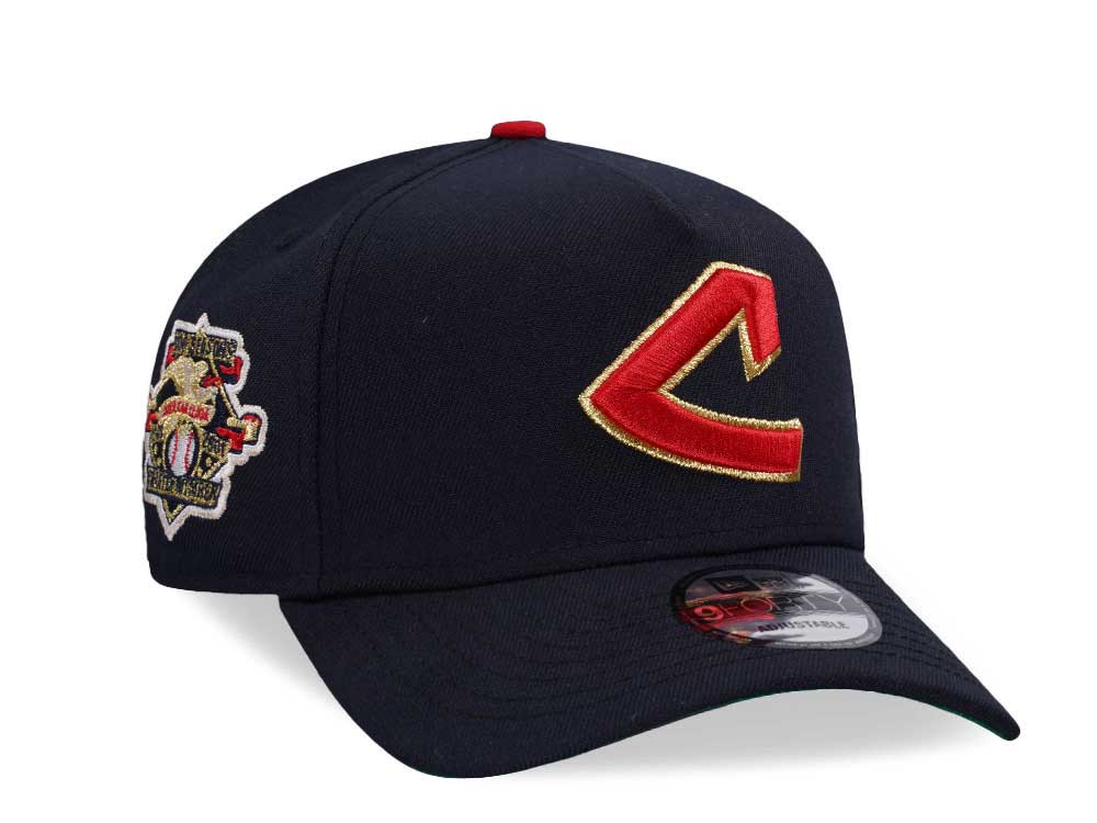 New Era Cleveland Indians American League Throwback Edition 9Forty A Frame Snapback Casquette