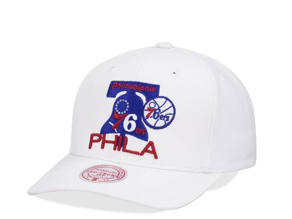 Mitchell & Ness Philadelphia 76ers All in Pro White Snapback Casquette