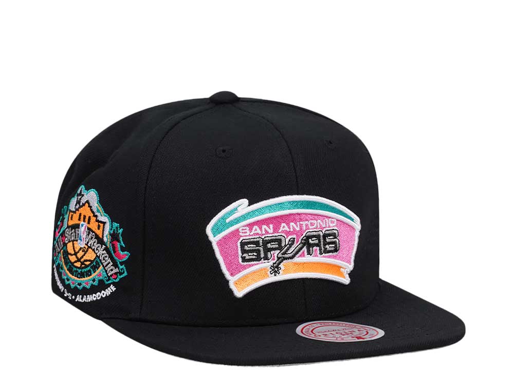 Mitchell & Ness San Antonio Spurs All Star Weekend Neon Tropical Hardwood Classic Snapback Casquette