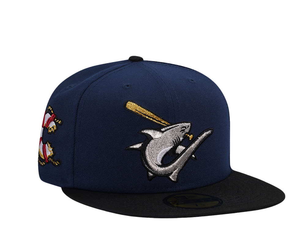 New Era Clearwater Threshers Navy Metallic Two Tone Edition 59Fifty Fitted Casquette