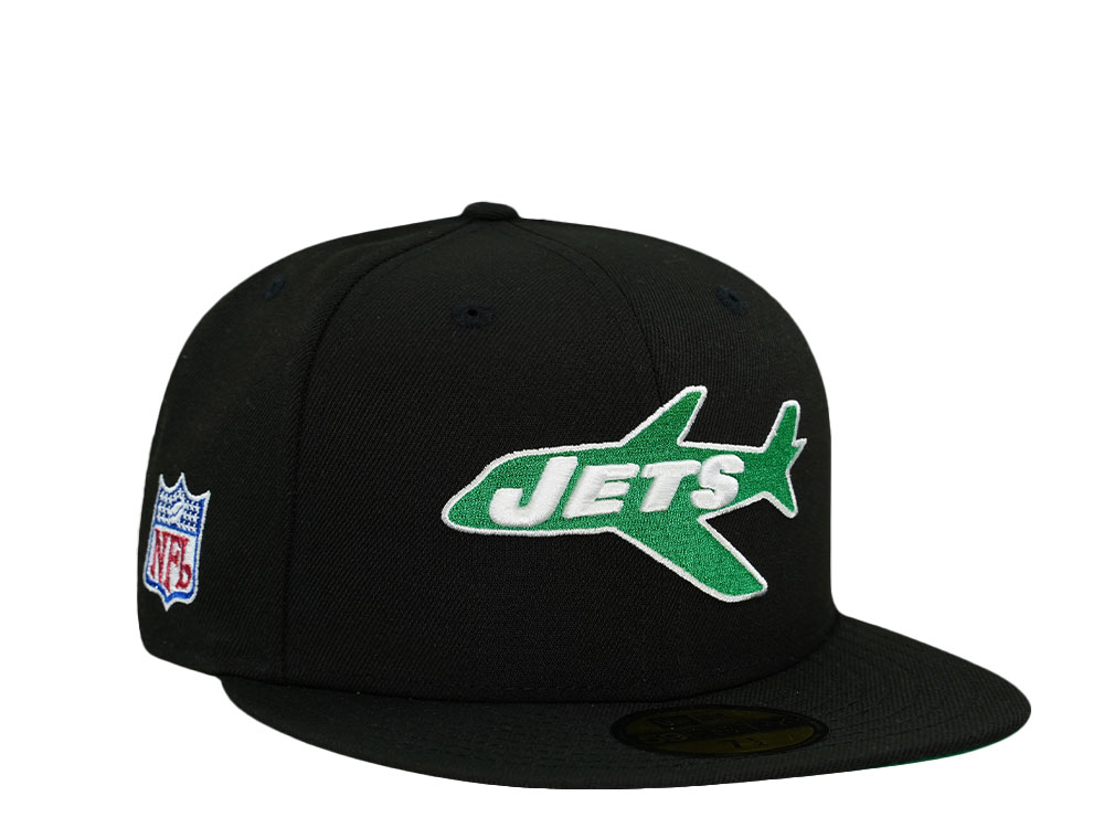 New Era New York Jets Black Throwback Prime Edition 59Fifty Fitted Casquette