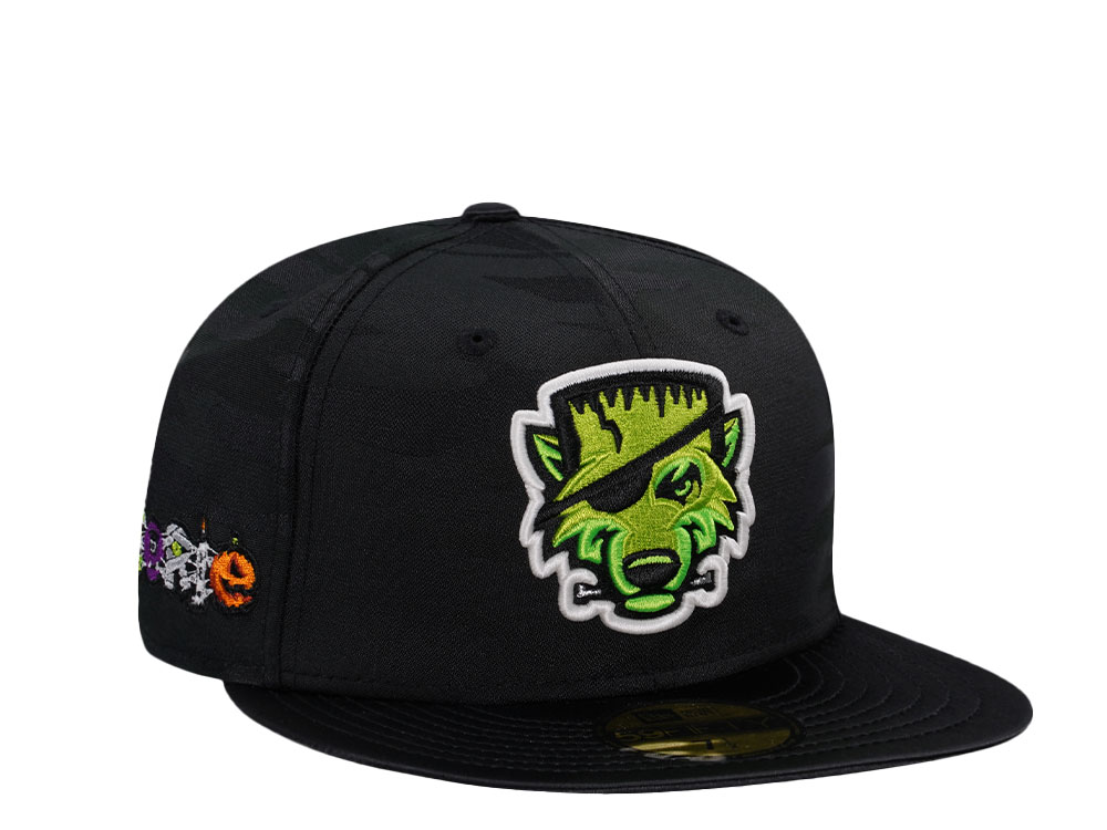 New Era Erie Seawolves Horror Pack Midnight Glow Edition 59Fifty Fitted Casquette