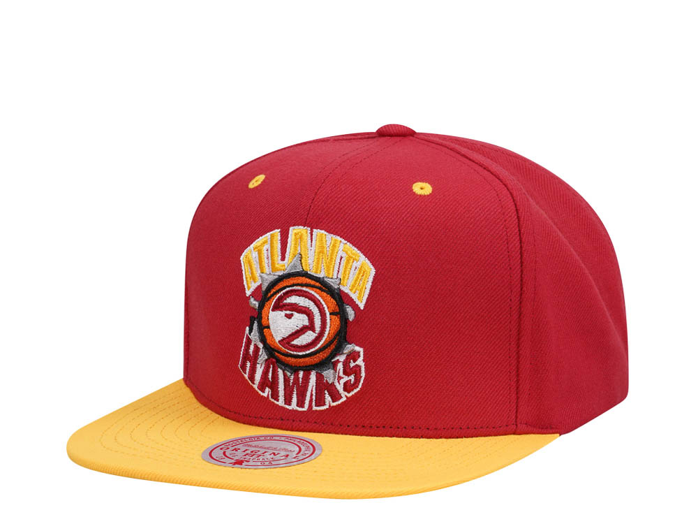 Mitchell & Ness Atlanta Hawks Breakthrough Two Tone Snapback Casquette