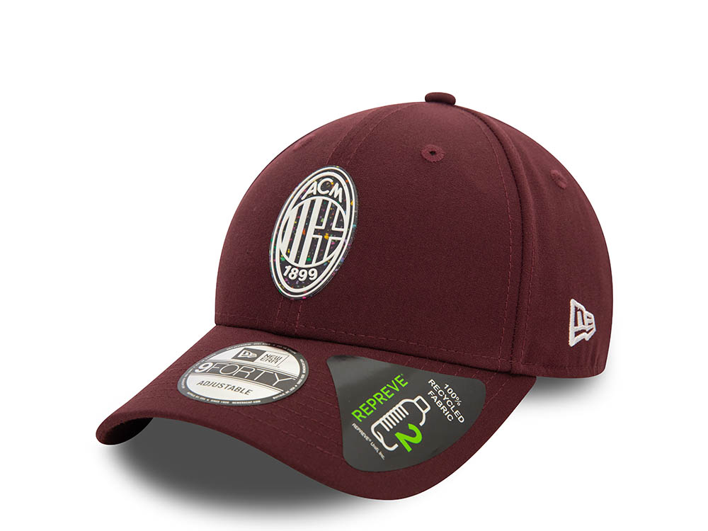 New Era AC Milan Repreve Fleck Crest 9Forty Strapback Casquette