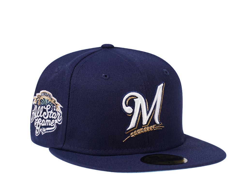 New Era Milwaukee Brewers All Star Game 2002 Glacier Blue Edition 59Fifty Fitted Casquette