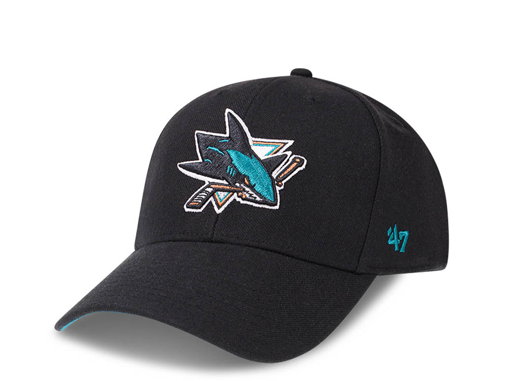 47Brand San Jose Sharks Black Color Classic Snapback Casquette