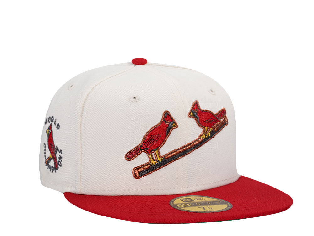 New Era St. Louis Cardinals World Champions Chrome Throwback Two Tone Edition 59Fifty Fitted Casquette