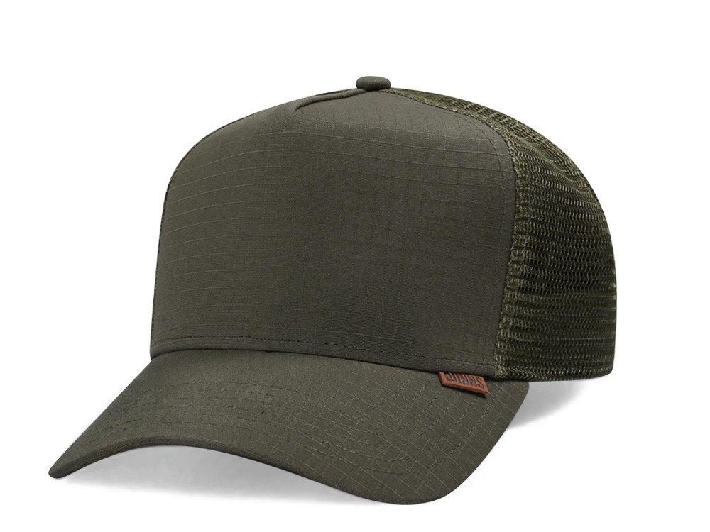 Djinns M-Ribstop Olive Trucker Snapback Casquette