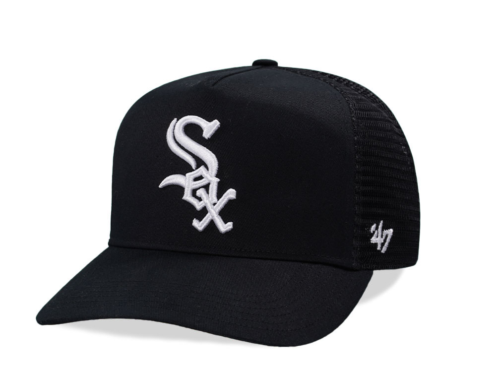 47Brand Chicago White Sox Black Hitch Trucker Snapback Casquette