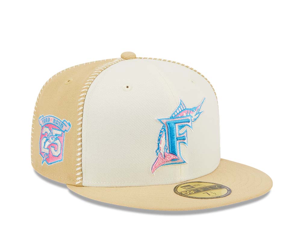 New Era Florida Marlins Stitch 25th Anniversary Gold Edition 59Fifty Fitted Casquette