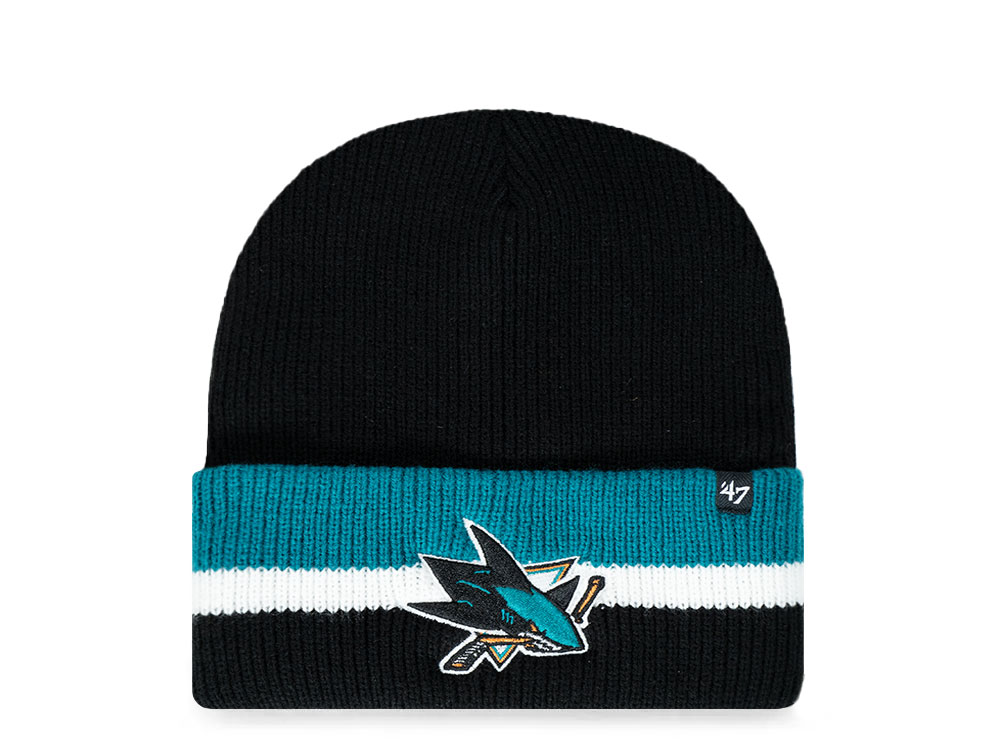 47Brand San Jose Sharks Black Split Chapeaux