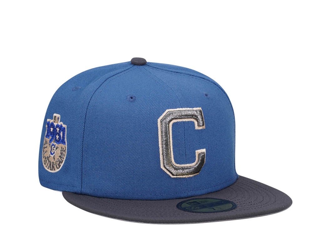 New Era Cleveland Indians All Star Game 1981 Indigo Metallic Two Tone Edition 59Fifty Fitted Casquette