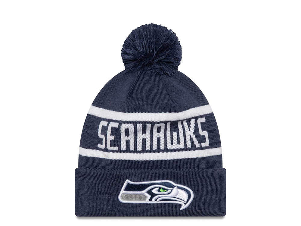 New Era Seattle Seahawks On The Cuff Navy Chapeaux