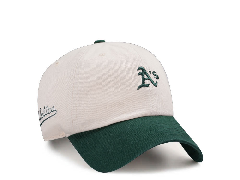 47Brand Oakland Athletics Natural Base Runner Clean up Snapback Casquette