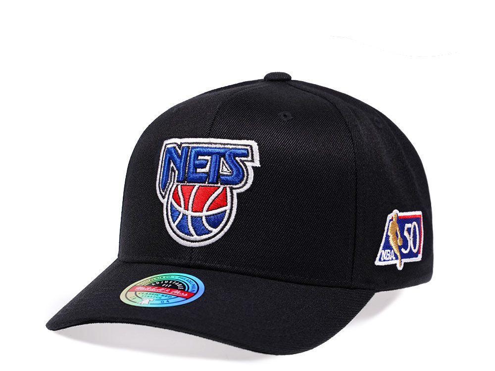 Mitchell & Ness New Jersey Nets NBA 50th Anniversary Edition Red Line Flex Snapback Casquette