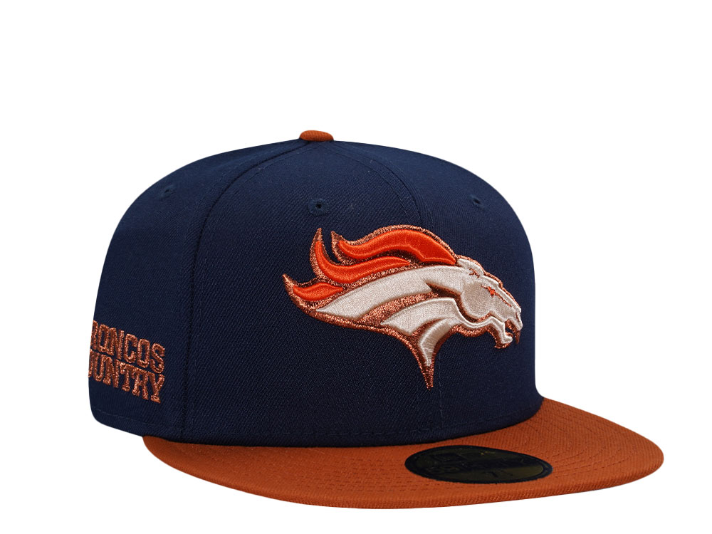 New Era Denver Broncos Navy Rust Two Tone Prime Edition 59Fifty Fitted Casquette