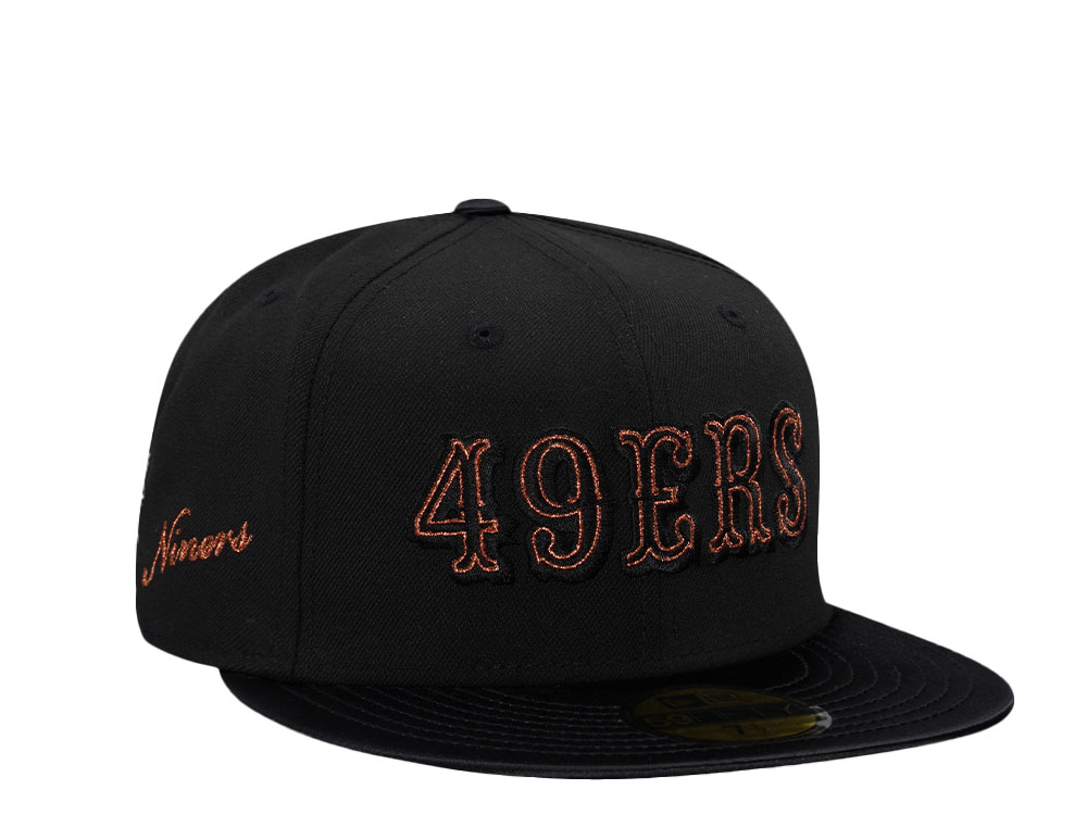 New Era San Francisco 49ers Black Copper Satin Brim Edition 59Fifty Fitted Casquette