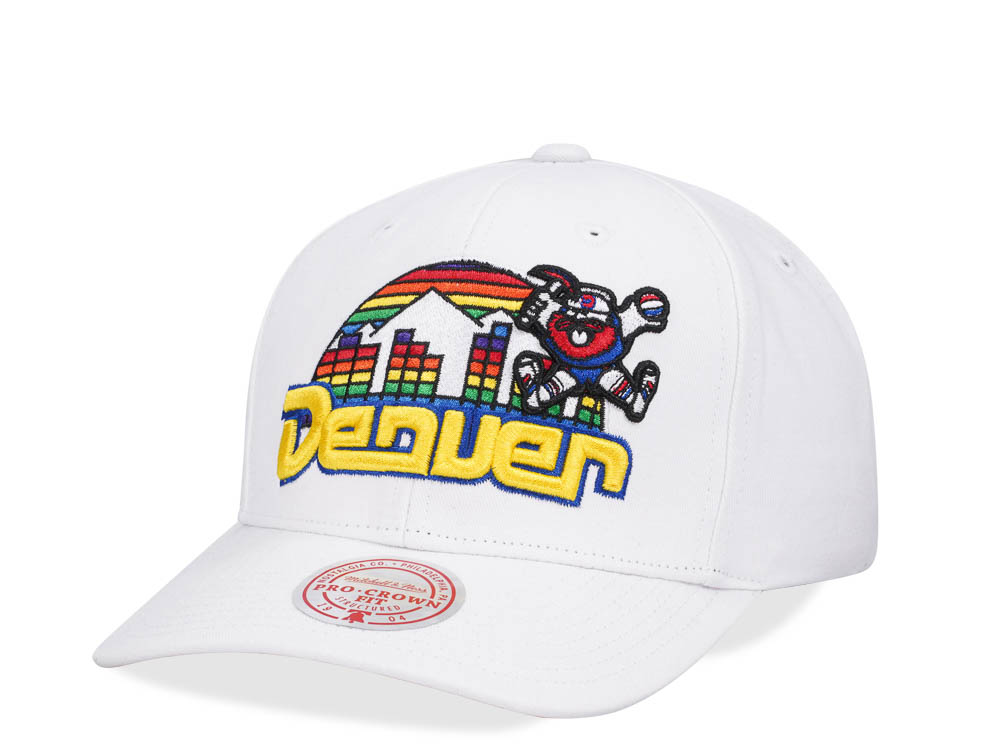 Mitchell & Ness Denver Nuggets All in Pro White Snapback Casquette