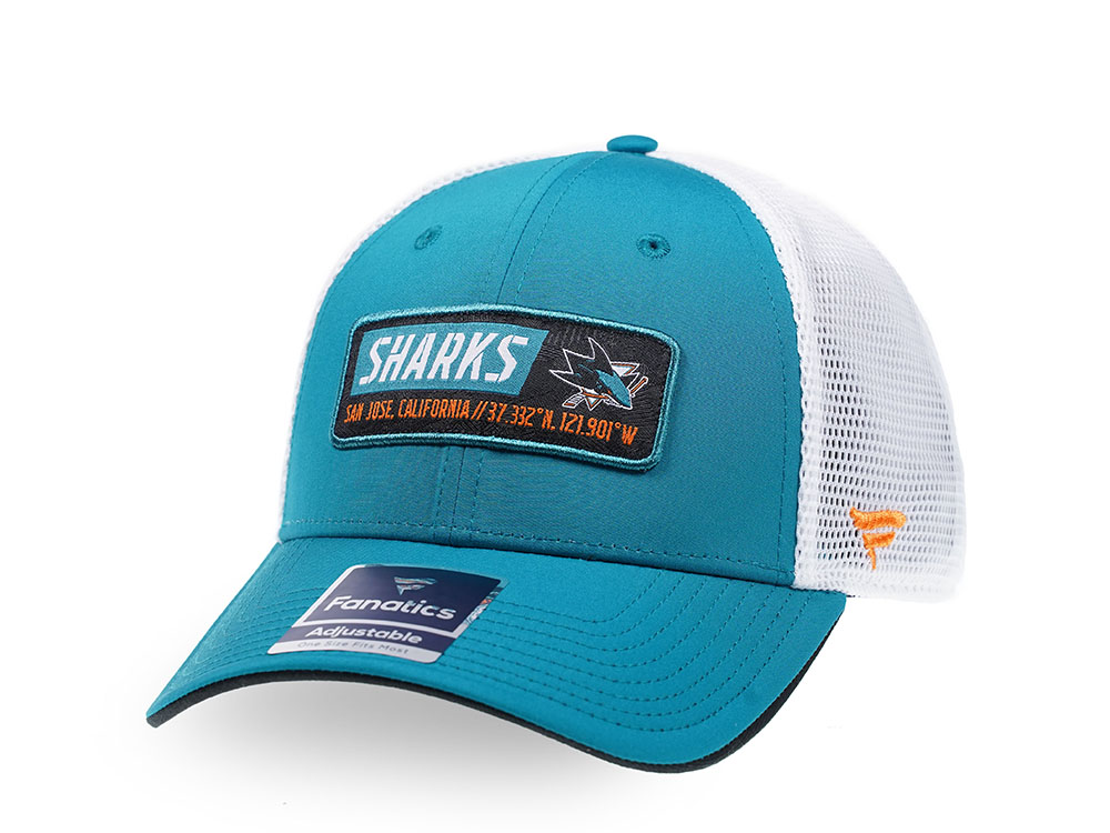 Fanatics San Jose Sharks Blue Iconic Trucker Snapback Casquette