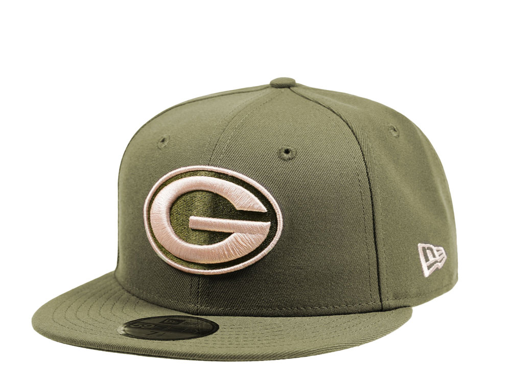 New Era Green Bay Packers Army Green Edition 59Fifty Fitted Casquette