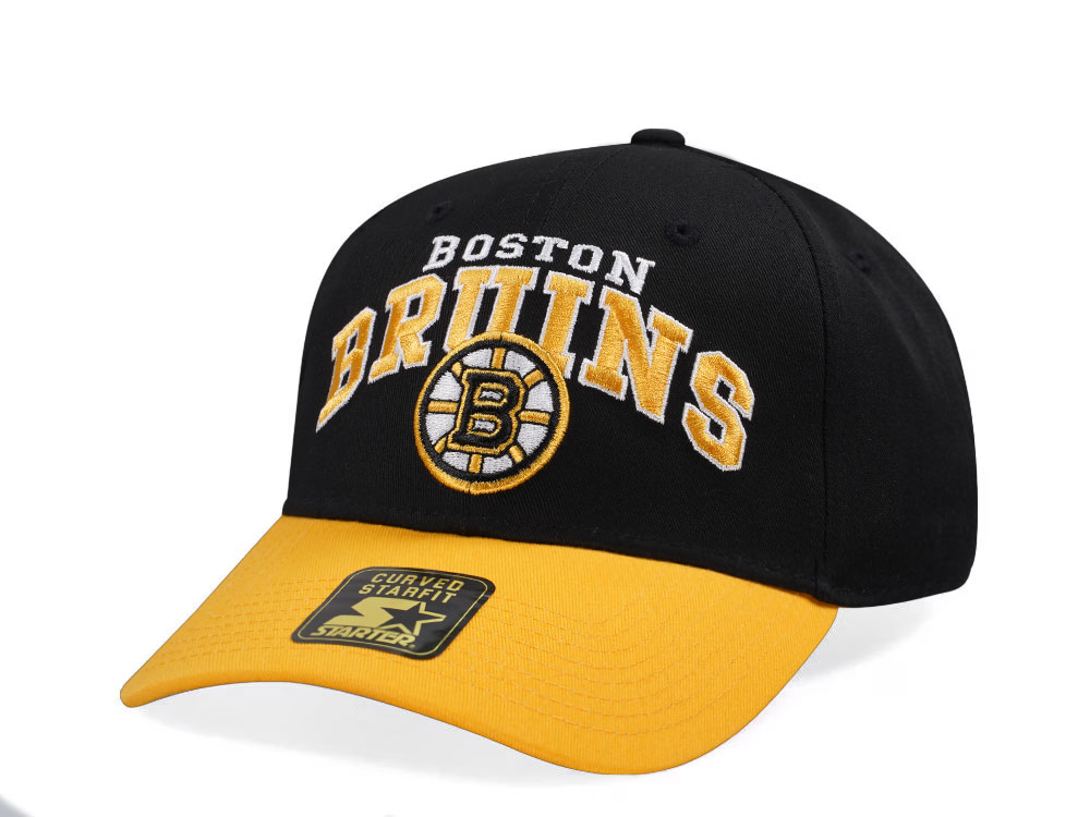 New Era Boston Bruins Crowd Pleaser Edition Black Curved Snapback Casquette