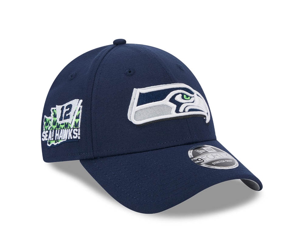 New Era Seattle Seahawks NFL24 Draft 9Forty Stretch Snapback Casquette