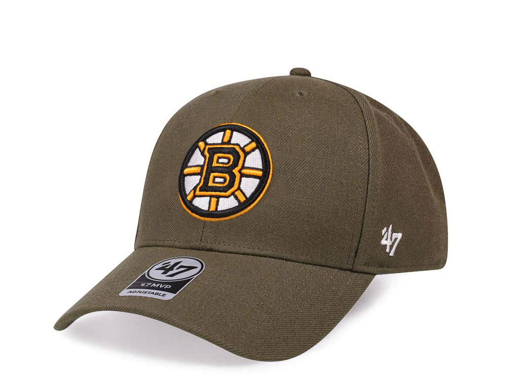 47Brand Boston Bruins Classic Olive Snapback Casquette