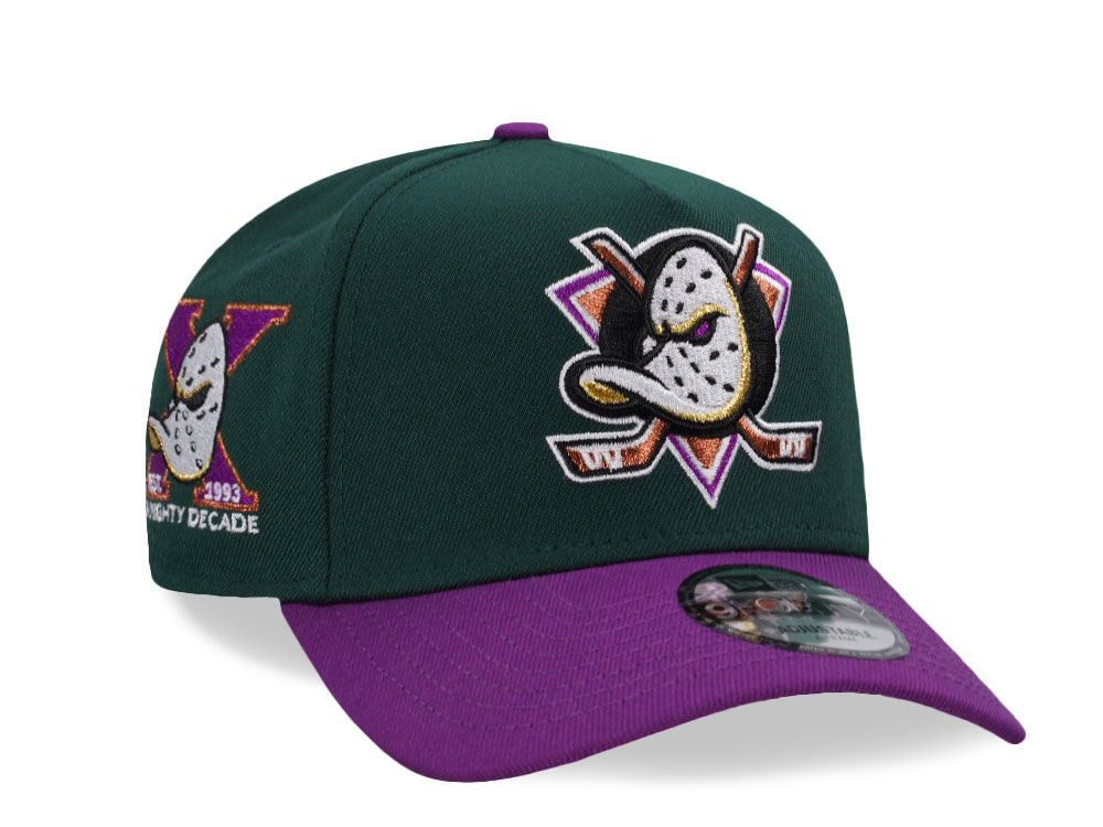 New Era Anaheim Ducks 10th Anniversary Evil Two Tone Edition 9Forty A Frame Snapback Casquette