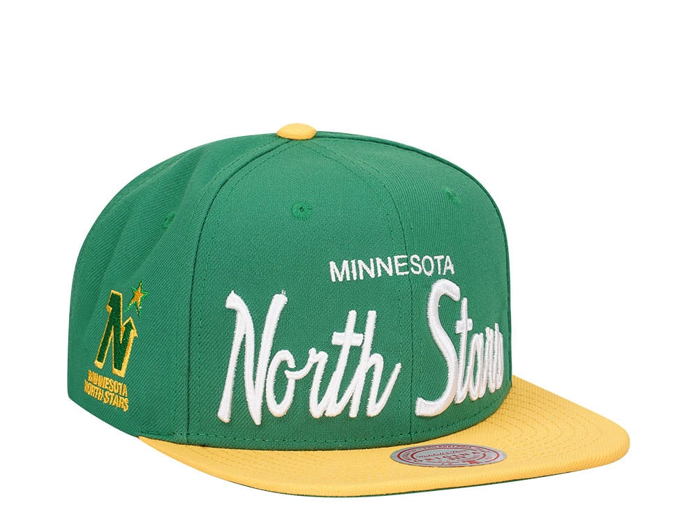 Mitchell & Ness Minnesota North Stars Vintage Script Snapback Casquette