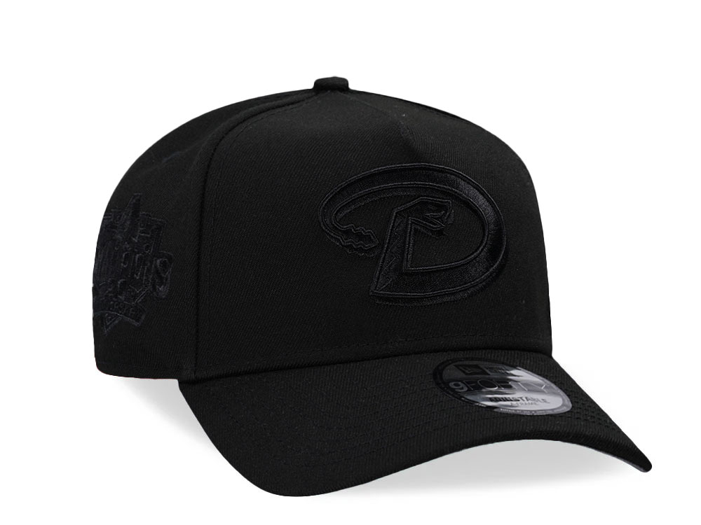 New Era Arizona Diamondbacks 20th Anniversary Black On Black A Frame 9Forty Snapback Casquette