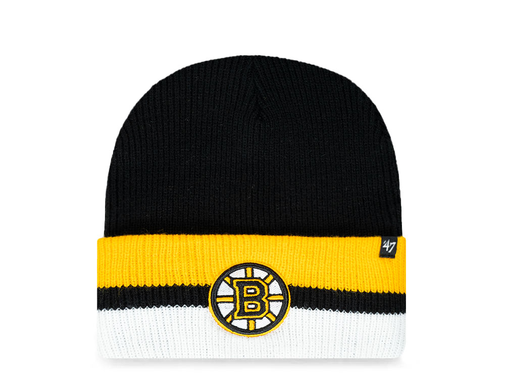 47Brand Boston Bruins Black Split Chapeaux